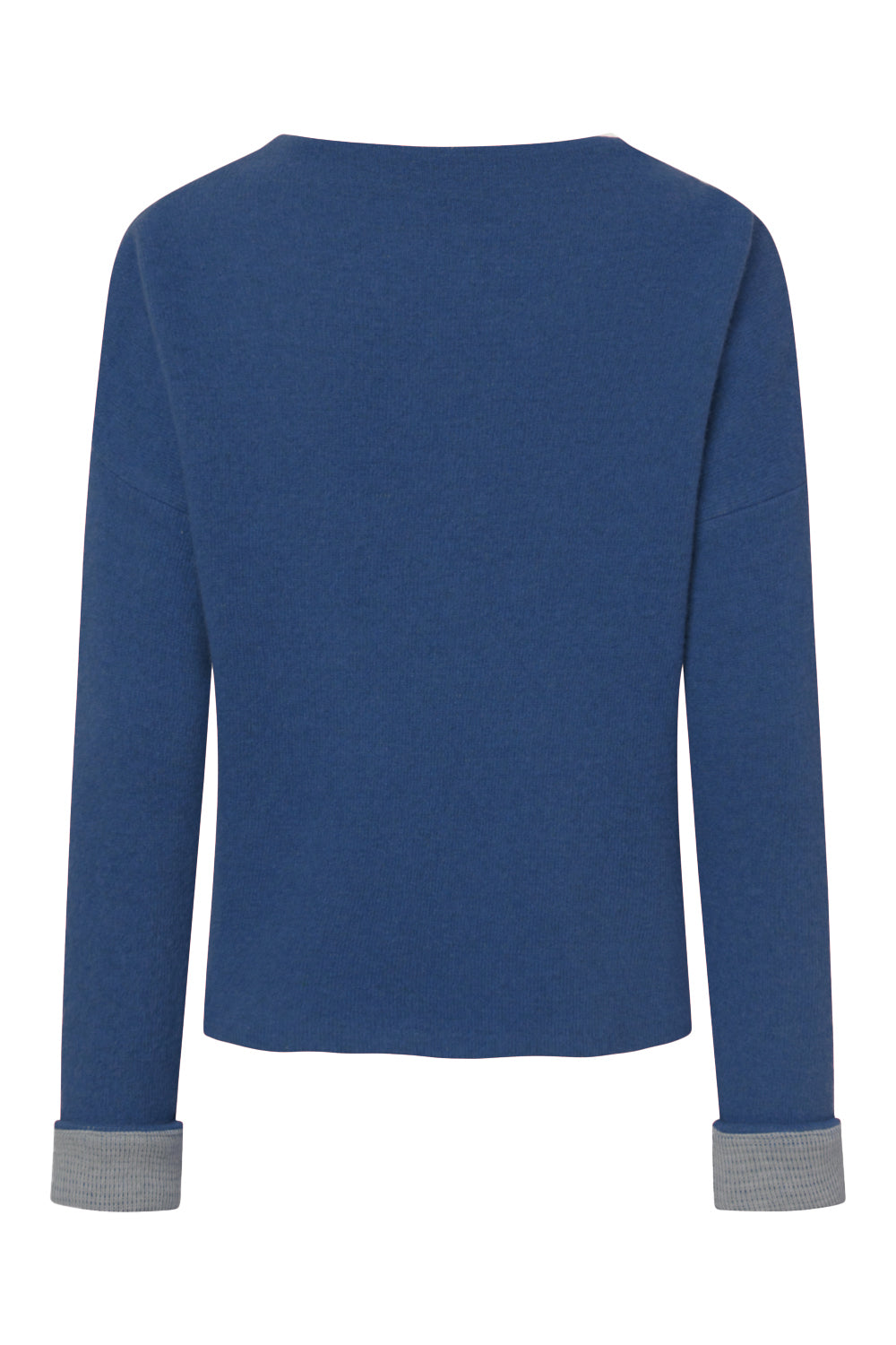 PULLOVER NICOLETTA I WOLLWALK - BAUMWOLLE blau