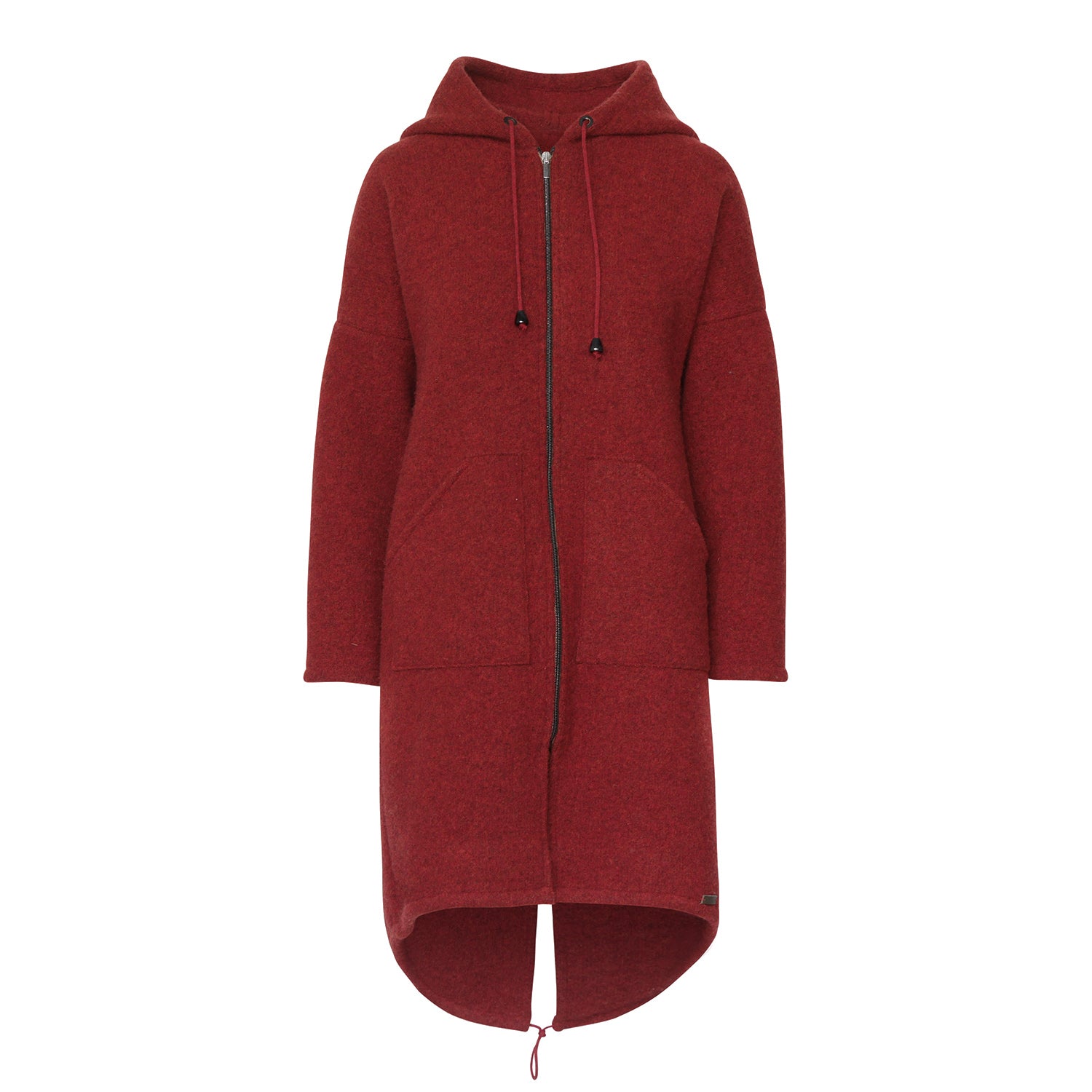 MANTEL ANNALINA I WOLLWALK rot