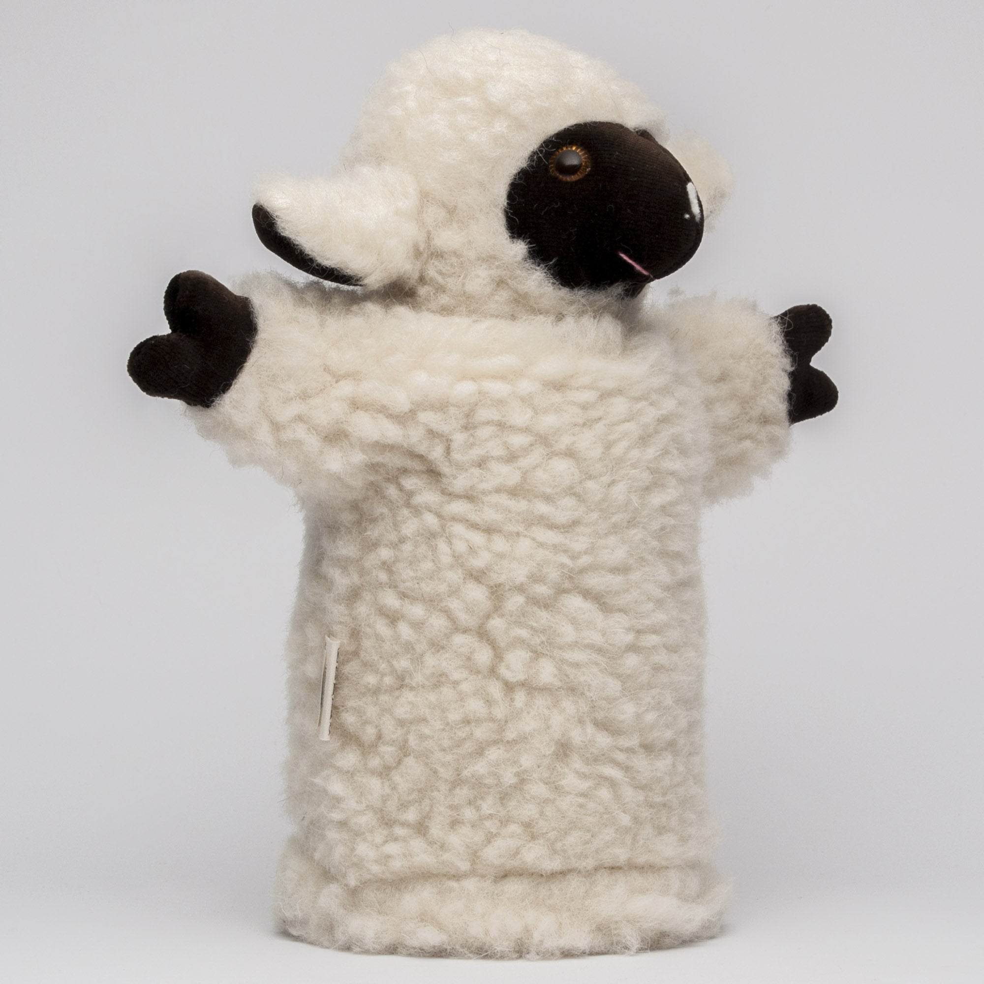 Handpuppe Lamm, dunkles Gesicht