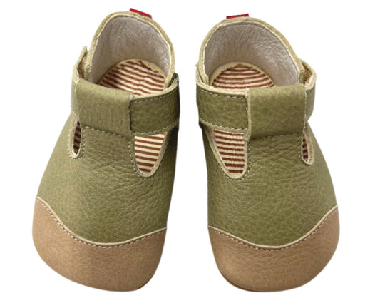KRABBELSCHUH SPECKY I GUMMISOHLE grün