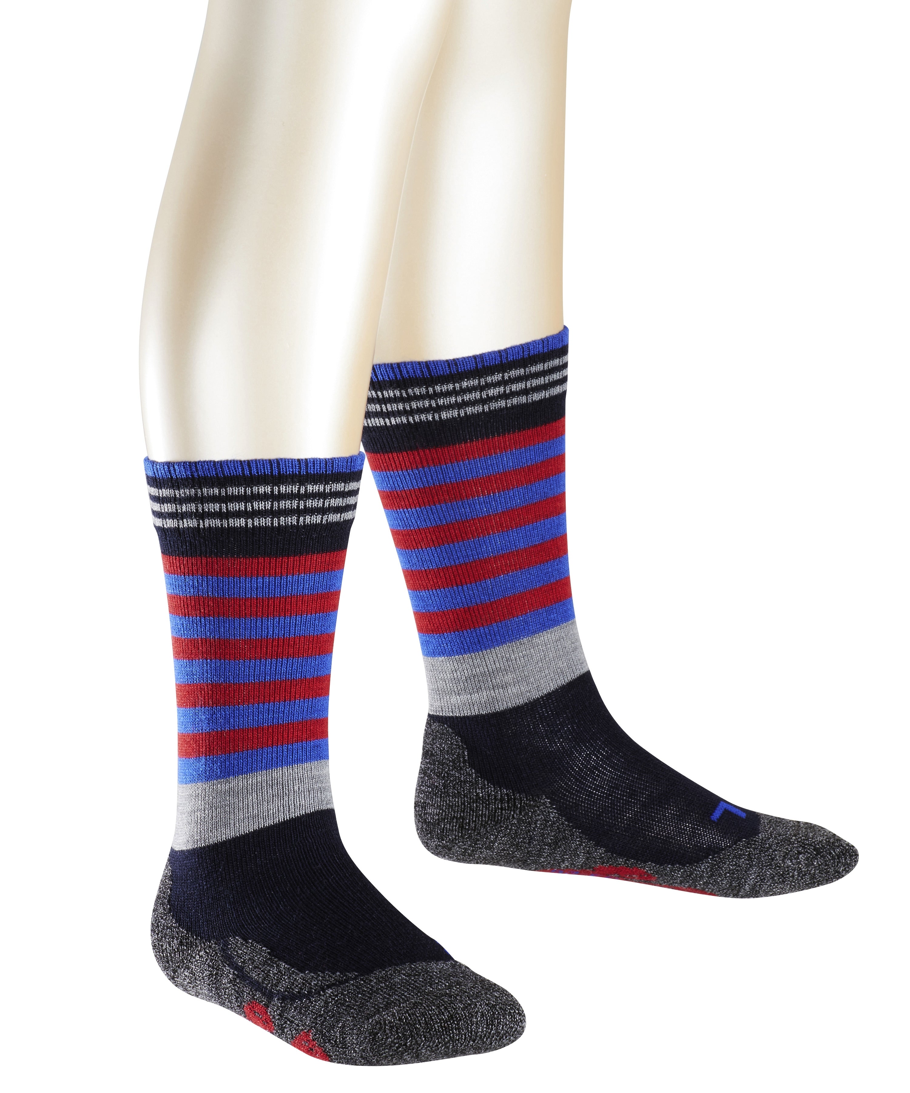 FALKE - Kinder-Socken FROG I blau - rot - geringelt