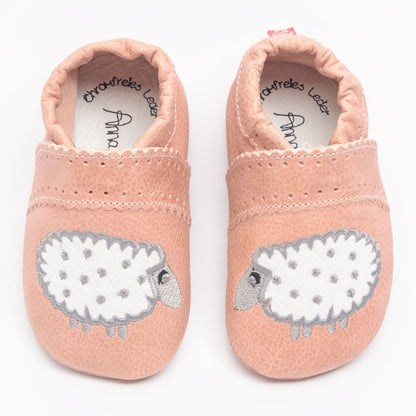 KRABBELSCHUH SCHAF I GUMMISOHLE