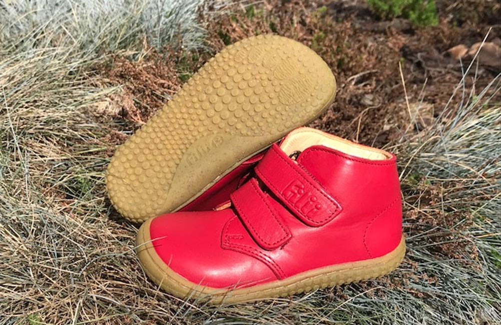 Kinder Barfußschuhe - Klettschuh - rot