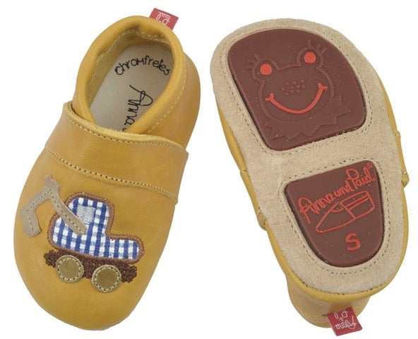 KRABBELSCHUH I BAGGER - maisgelb