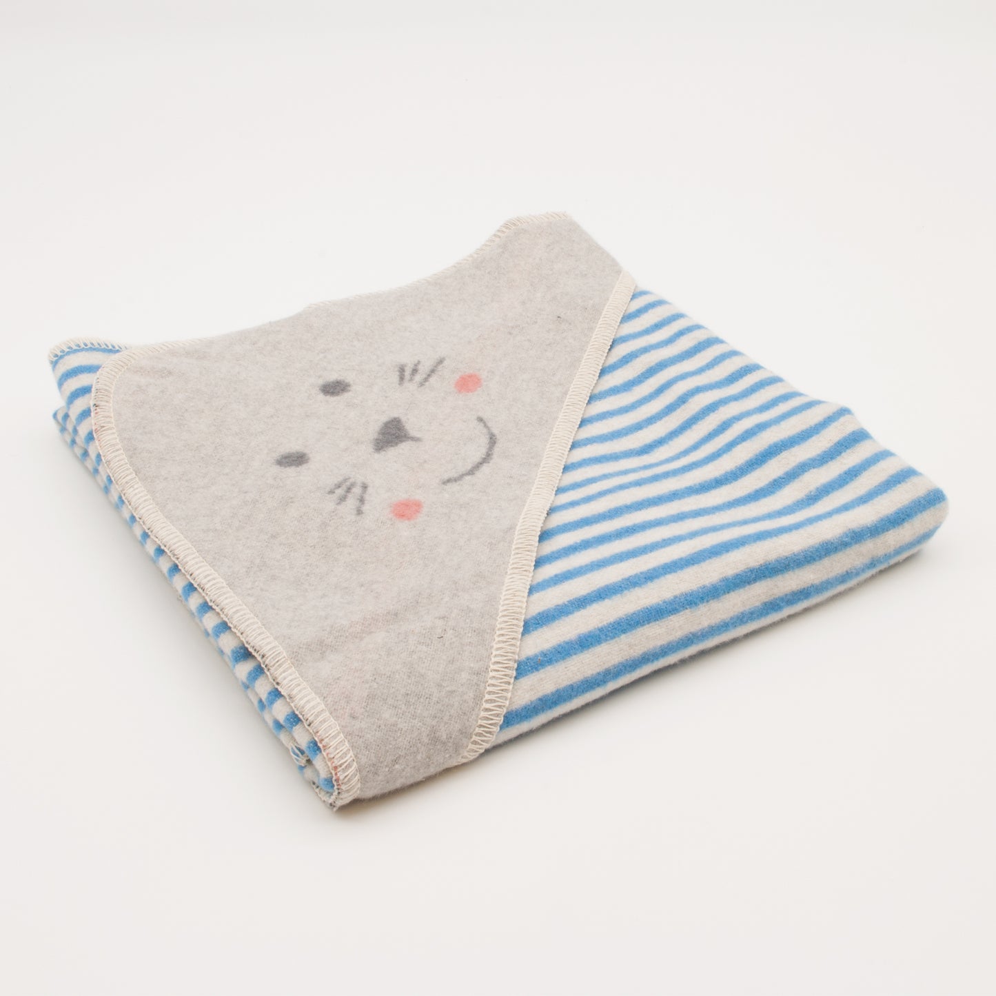 BABYDECKE ROBBE MIT KAPUZE
