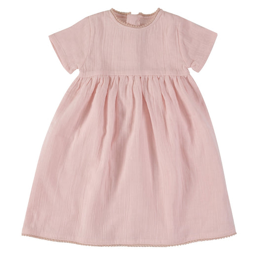 KLEID KURZÄRMELIG I PRETTY MUSLIN DRESS