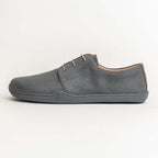 SCHNÜRSCHUH PURE STYLE | VELOUR WAX grau - schwarz