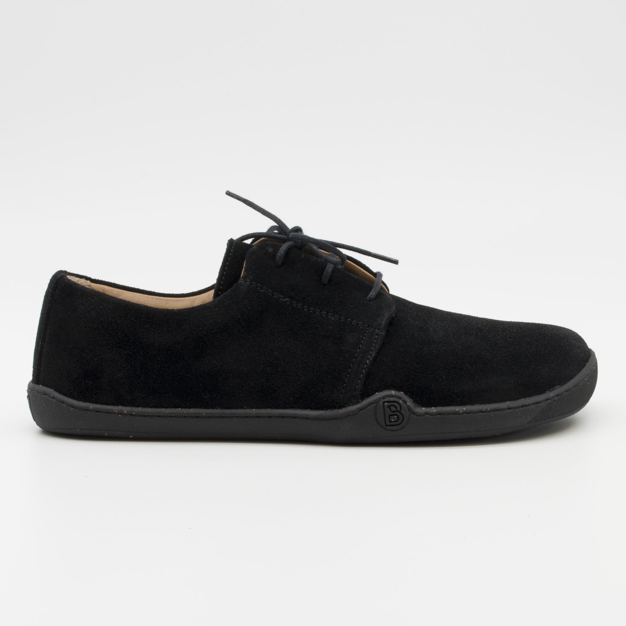 SCHNÜRSCHUH PURE STYLE | VELOUR WAX grau - schwarz