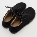 SCHNÜRSCHUH PURE STYLE | VELOUR WAX grau - schwarz