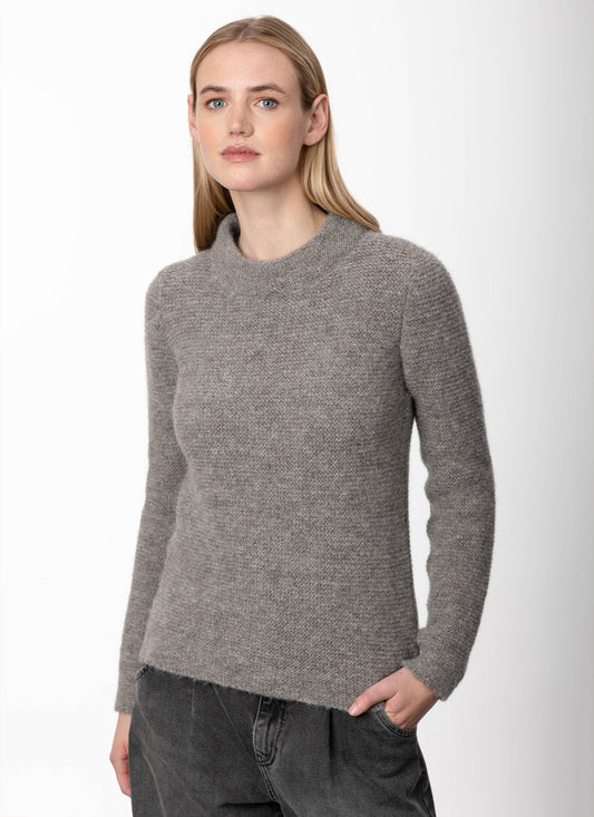 PULLOVER MOCK NECK I ALPAKA - WOLLE