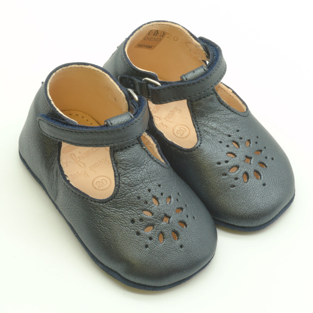 KRABBELSCHUH I BALLERINA LILLYP MOU dunkelblau