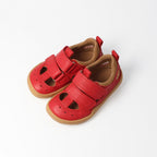 BARFUSS SANDALE SALAMANDRA I GLATTLEDER - rot