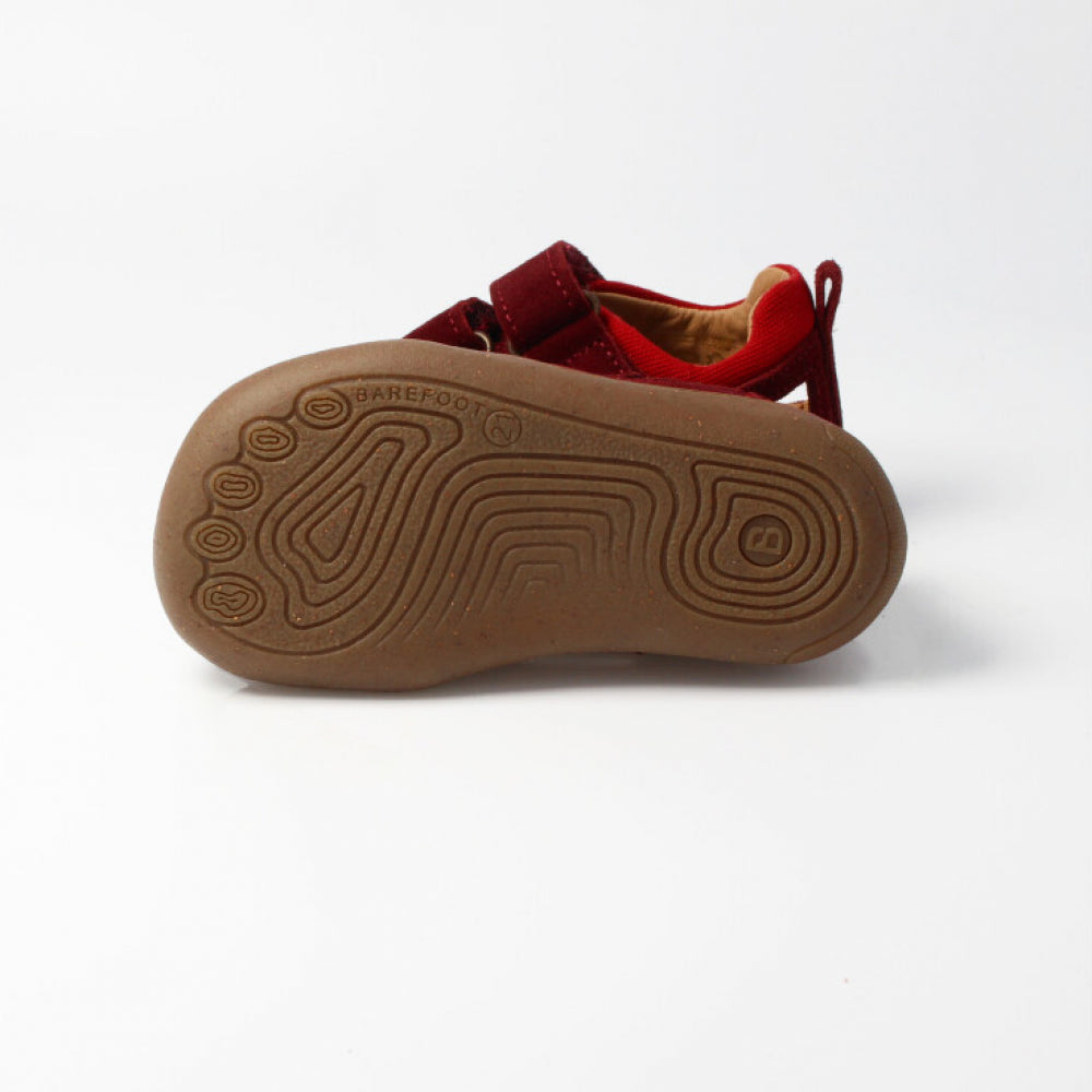 SANDALE KAMMMOLCH | LEDER & TEXTIL - blau, rot, grün
